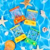 10 Pieces Handheld Water Game Arcade Water Ring Water Tables for Beach Toys Party Favor Fish Rings Fun Game for Different Ages Basketball Fun Present for Men Pastime, Without Water (Classic Style)