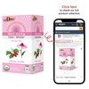 Valdena Bio Organic Echinacea Rosehip Herbal Tea Infusion (Pack of 3, total of 60 individually wrapped Tea Bags) Immunity boost, Immune support, Wellness tea, Kosher, Non-GMO