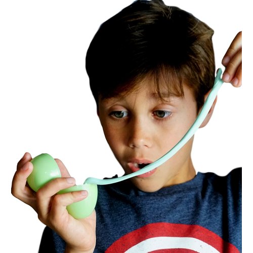 JA-RU Glow in The Dark Slime Eggs (6 Units) Squishy & Stretchy Putty for Kids. Sensory Stress Relief Toy. Mini Slime Party Favors, Birthday Goodie Bag Stuffers. 9572-6p