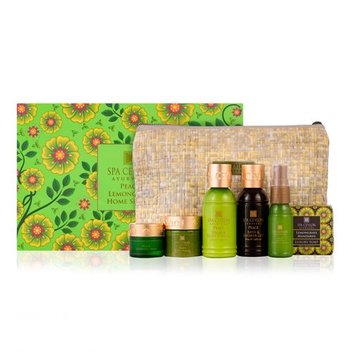 SPA CEYLON PEACE Home Spa Set Ayurvedic Pampering Kit | Calming and Relaxing the Senses | Ayurveda | Spa Gifts | Body Gifts Set for Christmas Gifts