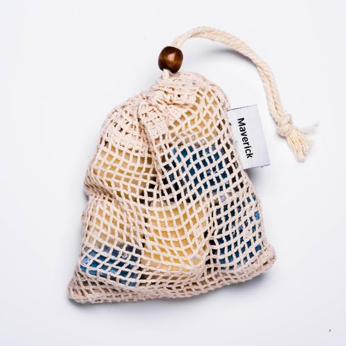 Tactical Soap Company Men's Loofah Soap Bag - 3 Loofah Bags with Soap Included - Pheromone-Infused Soap, Exfoliating, Manly Bar Soap, All-Natural, Made in the USA