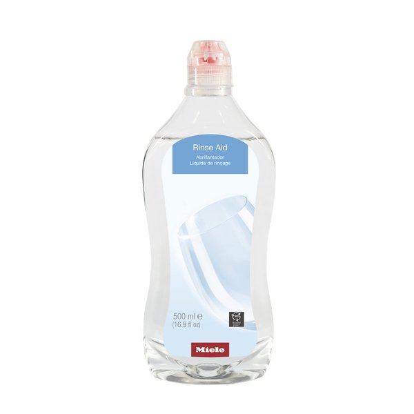Miele Original Dishwasher Rinse Aid, for Optimal Drying and Sparkling Finish with Glass Protection Formula, 17 oz