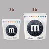 M&M'S Black Milk Chocolate Candy, 2lbs, Resealable Pack for Parties, Halloween, Birthdays, Desserts