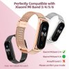 MIJOBS Strap for Xiaomi Mi Band 7 Mi Band 6 Mi Band 5 Breathable Replacement Strap for Band 4/Mi Band 3 Smart Band Watch Strap Wristband Bracelet for Women Men