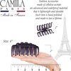 Camila Paris CP3563 French Small Hair Clips for Women Thick Hair for Long Curly Wavy Hair, Girls Hair Claw Clip, Durable Styling Big Claw Clip for Thick Hair, Strong Hold No Slip Grip, Made in France