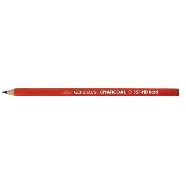 General's 557-2B Charcoal Pencil 2B Medium, Multicolor