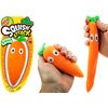 JA-RU Stretchy Carrot Squishy Sensory Toy (1 Unit) Stress Relief Sand Filled Fidget Autism Toys. Easter Gifts for Kids, Party Favors. 5560-1-Carrot
