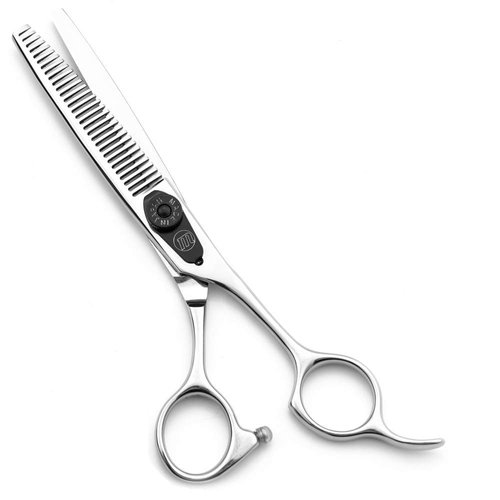 Moontay 6.0" Hair Thinning Shears, Professional Barber Styling Hairdressing Blending Scissors, Traceless Teeth (30 Traceless Teeth)