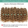 New Gogo Curl Crochet Hair Pre Looped 8 Packs Pre Twisted Curly Crochet Hair for Black Women Beach Curl Wave Crochet Synthetic Hair Extensions (14 Inch (Pack of 8) 27#)