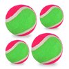 PEUTIER 4pcs Toss and Catch Ball Sets, 2 Sizes Sticky Ball Catch Game Fun Sticky Balls for Toss Game Paddle Catch Ball Toy for Boys Girls Kids and Adults Family Outdoor Backyard Beach Playground