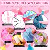 Axirata 1000+PCS Fashion Designer Kit for Girls Creativity DIY Arts & Crafts Kit for Kids with Fashion Design Sketchbook, 4 Mannequins, Sewing Kit for Teen Girls Birthday Gift Age 6 7 8 9 10 11 12+