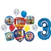 Anagram Paw Pups on Patrol Chase and Marshall 3rd Birthday Party Supplies Police and Fire Rescue Badge Balloon Bouquet Decorations