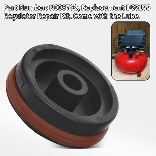 N008792 Air Compressor Regulator Repair kit, Compatible With Craftsman/De-walt/Porter Cable Air Compressor Regulator for 1WC94 1WC95 D55155 D55168 Regulator Repair Kit - With The Lube