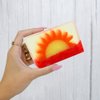 Primal Elements Glycerin Bar Soap | Helps All Skin Types, Sensitive, Oily & Dry Skin | NO PARABENS, VEGAN, GLUTEN FREE, 100% VEGETABLE BASE - (Sunrise Sunset)