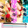 SILPECWEE 4 Pieces Pumice Stone Nail File Professional Precision Filing Cuticle Remover Cuticle Remover Nail Pusher Quartz Stone Nail Pen Manicure Stick Nail Art Tools for Salon Nails Care