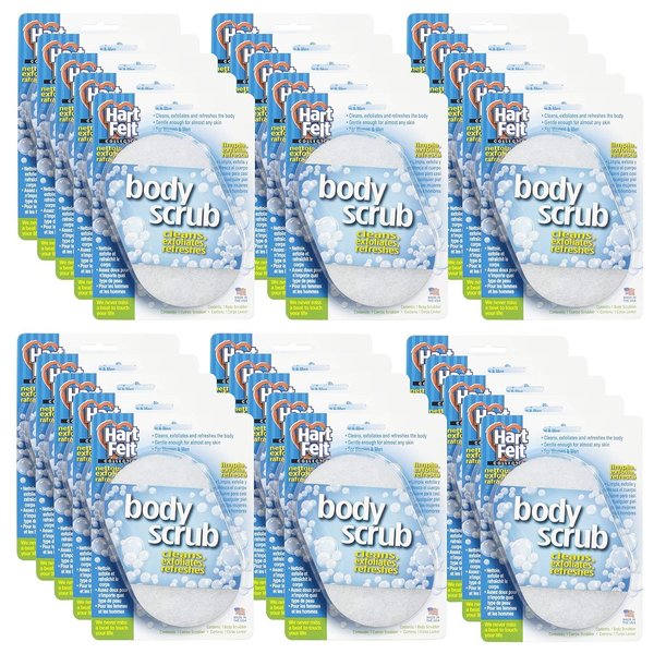 HartFelt Body Sponges for Shower Women, Childrens Painless Scrub Sponge | Chemical-Free Magic Sponge for Body, Pack of 30