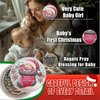 Baby's First Christmas Gift Cute Baby Girl Christmas Coin Angel's Blessing Christmas Commemorative Coin Christmas Tree Decoration Christmas Ornaments First Christmas Gift for Baby