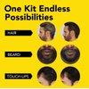 Cleverman Hair & Beard Dye Kit for Men, All-in-One Reusable Mens Hair Color, Natural Gray Coverage, Ammonia-Free Beard Mustache Dye for Men (Dark Brown for Black Men)
