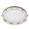 Tambourine for adults 10 inch Hand Held Drum Bell Birch Metal Jingles Percussion Gift Musical Educational Instrument for Church KTV Party (10 inch)