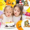 Yellow Black White 4th Birthday Balloons for Boys Girls 4th Birthday Party Decorations, 12inch 12pcs Construction Happy 4th Birthday Balloons Party Balloons for Boys Girls Construction Theme Party