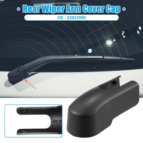 ACROPIX Rear Windshield Wiper Arm Nut Cover Cap Fit for Jeep Renegade 2015 2016 2017 2018 2019 2020 2021 2022 - Pack of 1 Black