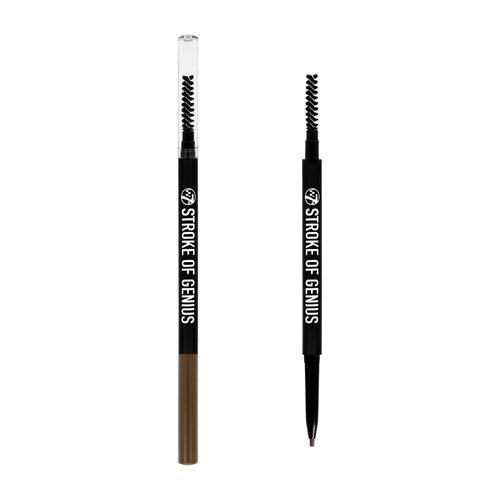 W7 | Stroke of Genius Eyebrow Pencil | Precise and Professional Duo-Ended Eyebrow Pencil with Spoolie Brush | Color: Brunette | Cruelty Free Eyebrow Makeup For Women by W7 Cosmetics