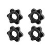 uncakil 2 Pairs Dumbbell Collars 1 inch Dumbbell Hex Nut 1 inch Barbell Collar Clamps Weight Clips for Dumbbells,Spinlock Collars for 1 Inch Standard Barbells Bars Sports Weight Lifting Fitness