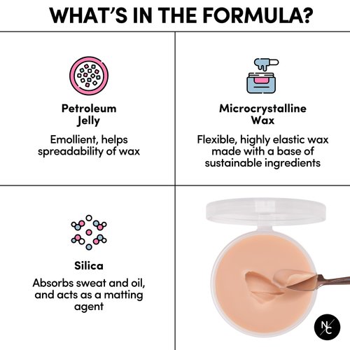 Narrative Cosmetics Scar Wax with Double-Ended Spatula, Moldable Wax for Realistic Cuts and Injuries, Professional Makeup for the Stage, Film, Costumes, Cosplay, SFX, Fair Color, 2.5 Oz.