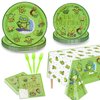 Turtle Party Decorations - 81Pcs Cute Turtle Birthday Decorations Include Turtle Theme Plates, Napkins, Tablecloth for Under the Sea Party Decorations Baby Shower Boys Girls Party Supplies, Serve 20