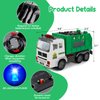 choopheme Garbage Truck Toys with Music 4D Led Light Automatic Bump Light up Toys Garbage Truck Engine Push Car Toy Vehicle Trash Truck for Toddler Kids Toy 3 4 5 Year Old Up Boy Girl Birthday Gift