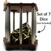 C4Labs DnD Dice Jail | Metal Bars | Cage for Bad Dice | Prison | Fits Full Set of Dice (Walnut)