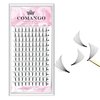 CoMango Premade Fans Eyelash Extensions 5D-C-0.07-12mm Premade Volume Lash, Short Stem Eyelash Extensions Pre Made Fanned Russian Volume Lash Extensions Mix Tray