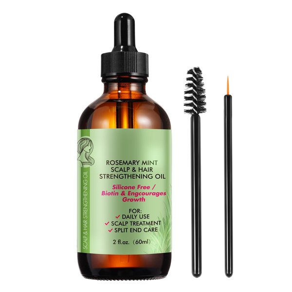Rosemary Oil for Hair Growth, Rosemary Essential Oil, 100% Pure Natural, Reduce Hair Loss, Deeply Nourishing Scalp, Improves Blood Circulation