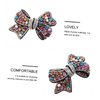 Holibanna Rhinestone Bow Hair Clip with Crystals - Bridal Bowknot Ponytail Clamp, Exquisite Decor for Women