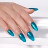 Imtiti Glitter Gel Nail Polish, 1 Pcs 0.5 fl oz Shimmer Blue gel nail polish Color Soak Off Gel Polish Nail Art Manicure Salon DIY Nail Lamp Gel Nail Design Christmas Decoration
