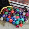 QMay DND Dice Set 10x7 (70 Pieces) Polyhedral Dice for Dungeons and Dragons D&D RPG MTG Role Playing Games with 1 Drawstring Bag