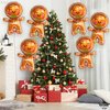 KatchOn, Big Merry Christmas Gingerbread Balloons - Pack of 6 | Gingerbread Man Balloon for Christmas Party Decorations | Christmas Foil Balloons for Christmas Decorations | Gingerbread Decorations