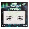 Glow in the Dark Face Jewels by Moon Glow - Festival Face Body Gems, Crystal Make up Eye Glitter Stickers, Temporary Tattoo Jewels (Northern Lights)