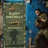 Camo Happy Birthday Backdrop Banner Army Military Camouflage Theme Door Decor for Veterans Soliders Men Boys Birthday Party Favors Decorations Supplies 35.4x72.8in-BECKTEN