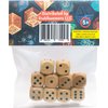 STAHLHAMMERS - 10 Pack Wooden Dice Set - Standard 16mm 6 Sided - Perfect for Board Games and RPGs
