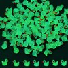 KINBOM 100pcs Mini Luminous Resin Ducks for Crafts, Tiny Ducks Miniature Figures for Aquarium Garden Landscape Dollhouse Ornament Small Potted Decorations DIY