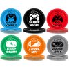 Naozinebi 72PCS Video Game Birthday Plates Gaming Party Supplies 7Inch Game Lovers Tableware Gamer Party Disposable Paper Dessert Plates for Boys Girls Kids Baby Shower Decorations Favor, 6 Designs