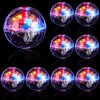 Jecery 9 Pcs Light Up Cat Balls Ghost Hunting Cat Ball LED Motion Activated Cat Toy Interactive Lighted Ball Cat Toys Pet Glowing Mini Running Exercise Ball Toys for Kitten Dog Pet Animals Activity