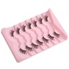 Lashes Half Eyelashes 14mm False Eyelashes Natural Cat Eye Lashes Wispy Eyelashes with Thin Band 3D Volume False Lashes C Curl Natural Eyelashes Soft Strip Lashes Pack 7 Pair EVENTILL