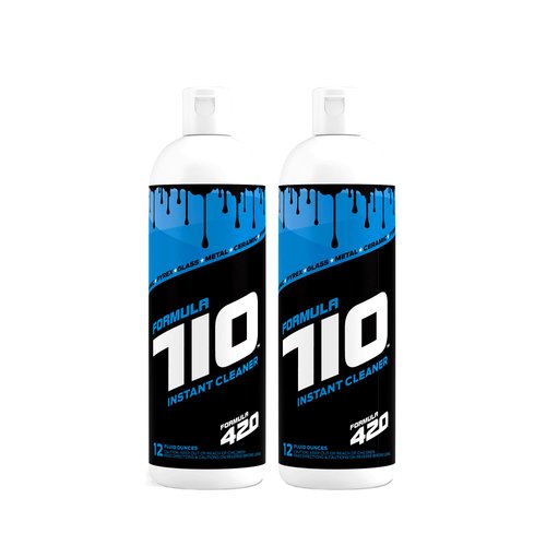 2 Pack - 12 Oz. Formula 710 Glass Metal Pyrex Plastic Oil Pipe Cleaner