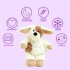 Warmies Junior Microwavable & Weighted Stuffed Animals, Puppy - Heated Stuffed Animal Plushie for Warmth & Comfort - Cute Soft Plush Toys for Adults & Children (Boys, Girls, Babies & Toddlers)