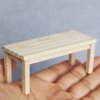 FAVOMOTO Simulation Dollhouse Landscape Furniture - Wooden Dollhouse Furniture Wood Chair Outdoor Wood Bench Furniture, Miniature Doll Bench of Garden Bench Micro Landscape Models