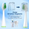 Replacement Brush Heads for Smile Bright Platinum Sonic Electric Toothbrush, Soft Bristles, 8-Pack, with Covers