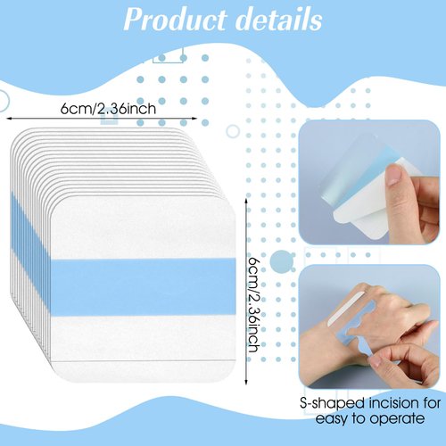 Ptwola 100PCS Makeup Hand Palette Single Use Foundation Mixing Palette Adhesive Tape Disposable Transparent Waterproof Cosmetic Tray Professional Makeup Artist Must Haves Supplies for Women Girls