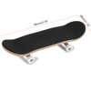 1Pc Maple Wooden Alloy Fingerboard Finger Skateboards Mini Fingerboard with Soft Pad Bearing Wheels and Box Reduce Pressure Kids Gifts(White)